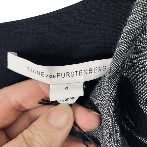 Diane Von Furstenberg Yvette Appliqué A-line Sheath Dress Womens Size 4 NWT $498 - Picture 12 of 16